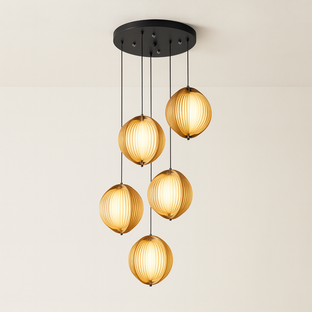Luminária Pendente Moderna Minimalista Madeira Lium