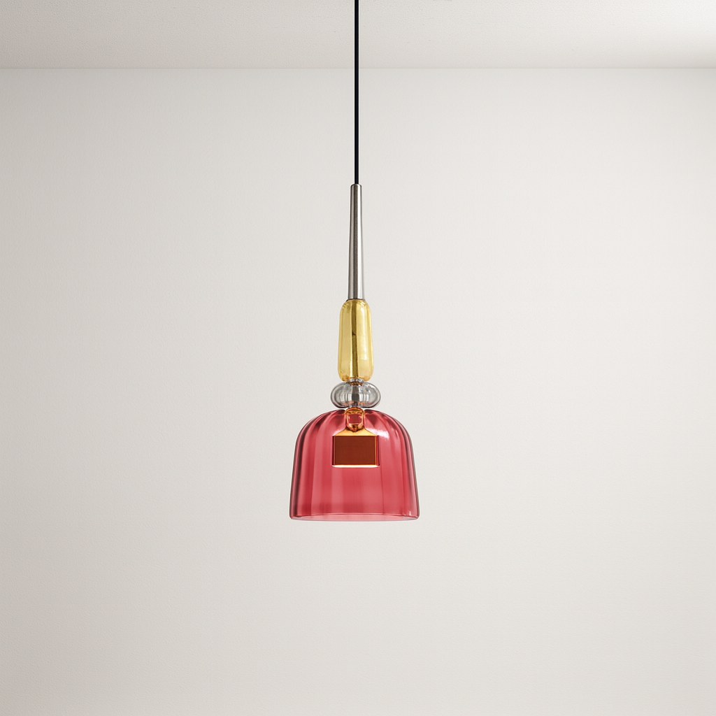 Luminária Pendente Moderna Minimalista LED Vidro Lumière