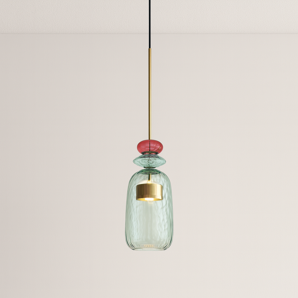 Luminária Pendente Moderna Minimalista LED Vidro Lumière