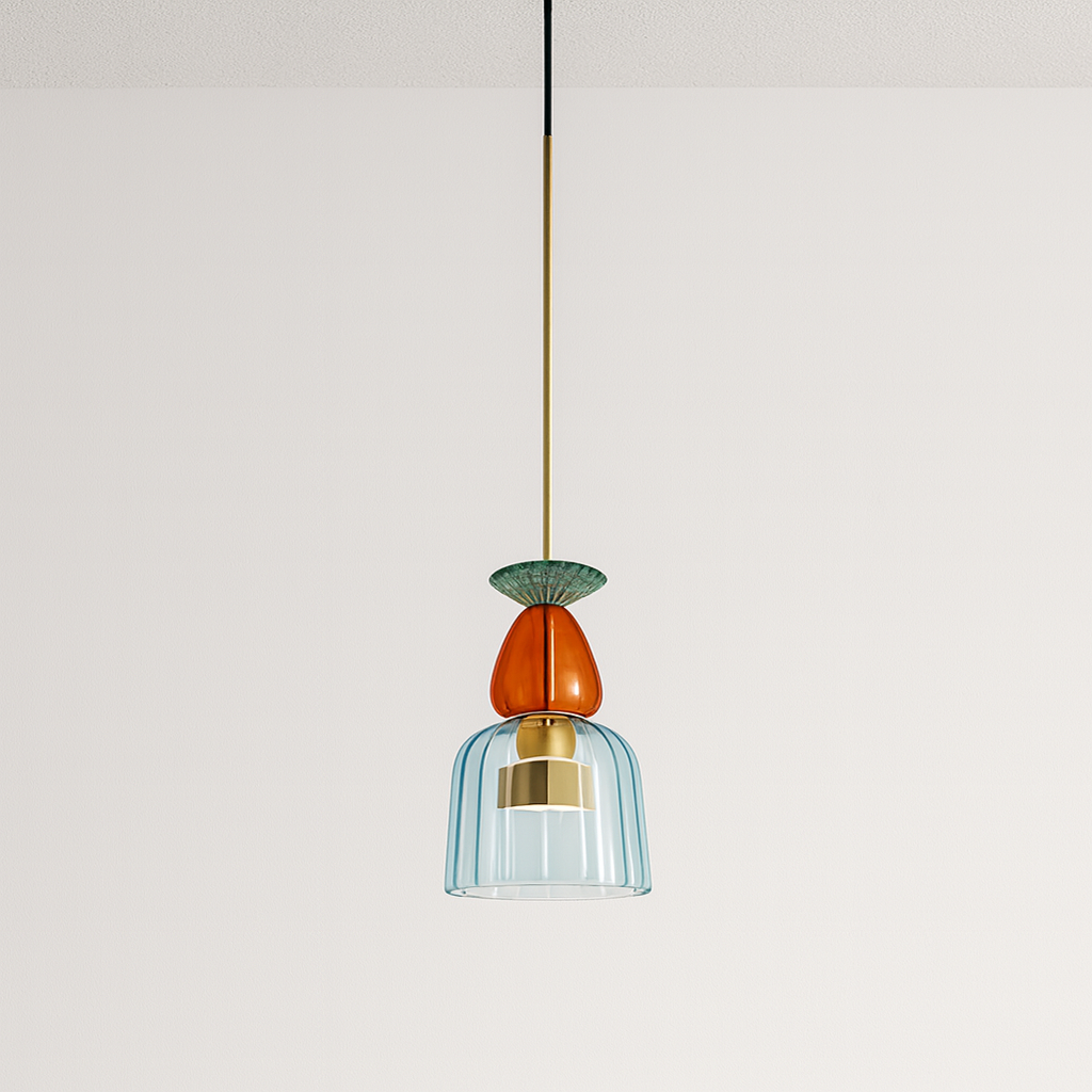Luminária Pendente Moderna Minimalista LED Vidro Lumière