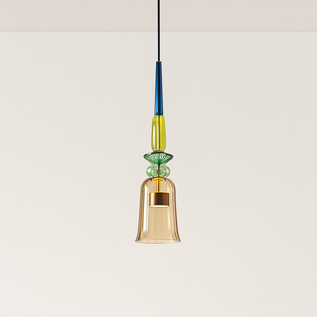 Luminária Pendente Moderna Minimalista LED Vidro Lumière
