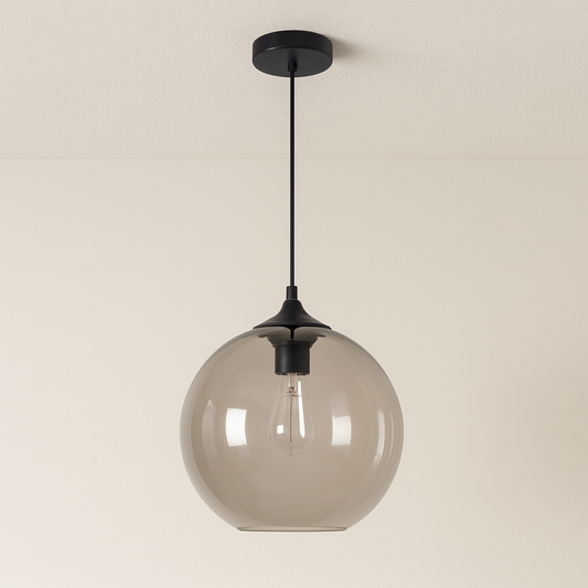 Luminária Pendente Moderna Minimalista Vidro Zaera Lumi