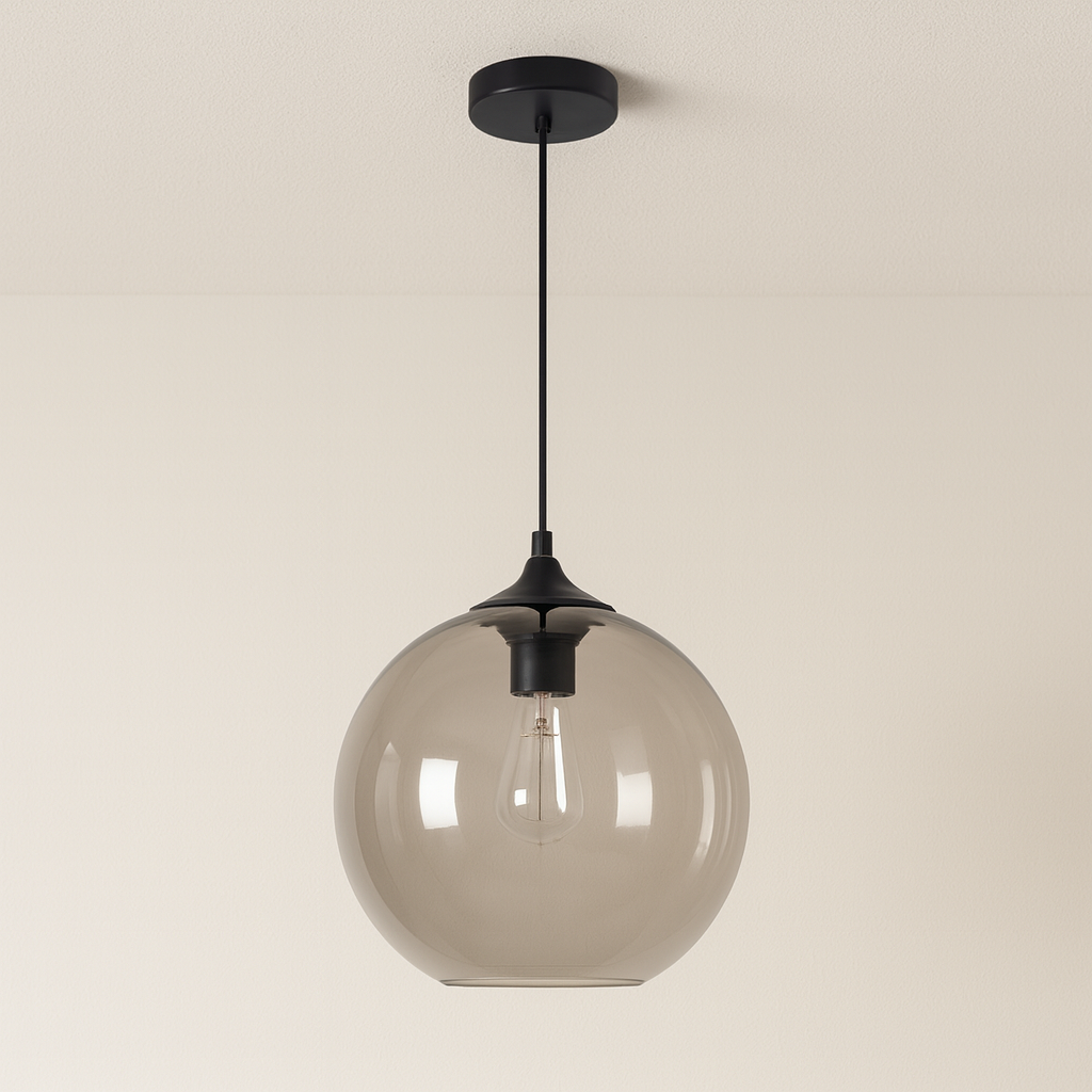 Luminária Pendente Moderna Minimalista Vidro Zaera Lumi