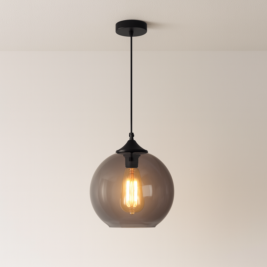 Luminária Pendente Moderna Minimalista Vidro Zaera Lumi