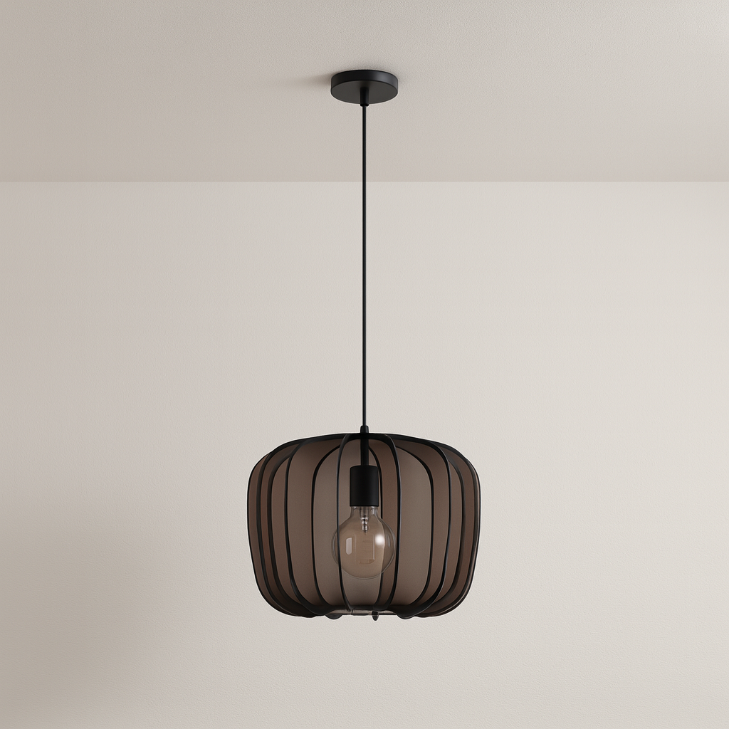 Luminária Pendente Moderna Minimalista Tecido Morgaro