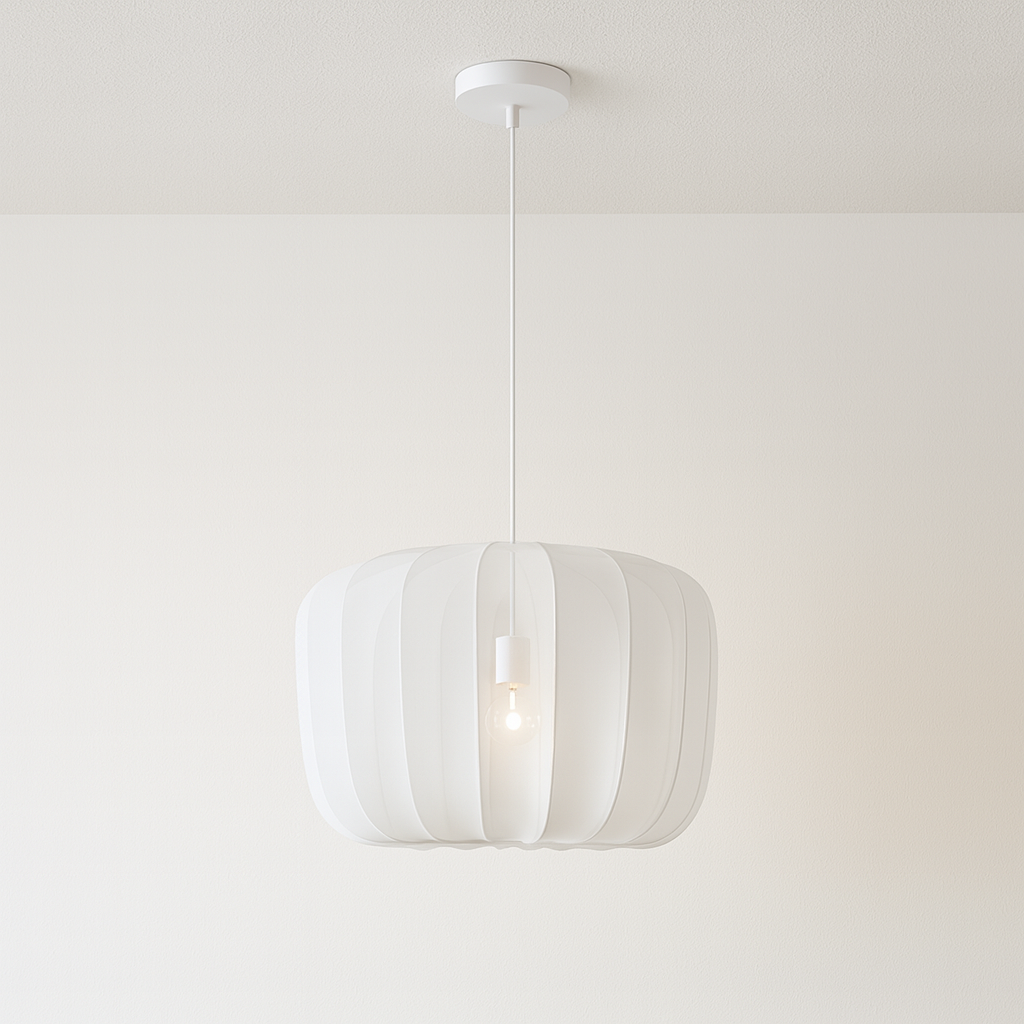 Luminária Pendente Moderna Minimalista Tecido Morgaro