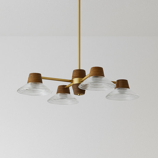Luminária Pendente Moderna Minimalista LED Vidro Metal Boulevir