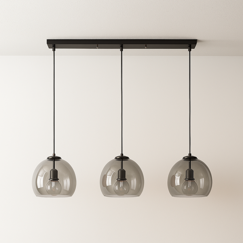 Luminária Pendente Moderna Minimalista Vidro Chianca