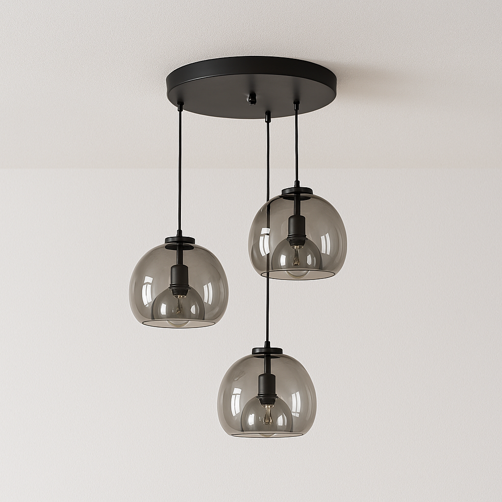 Luminária Pendente Moderna Minimalista Vidro Chianca