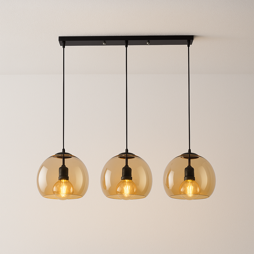Luminária Pendente Moderna Minimalista Vidro Chianca