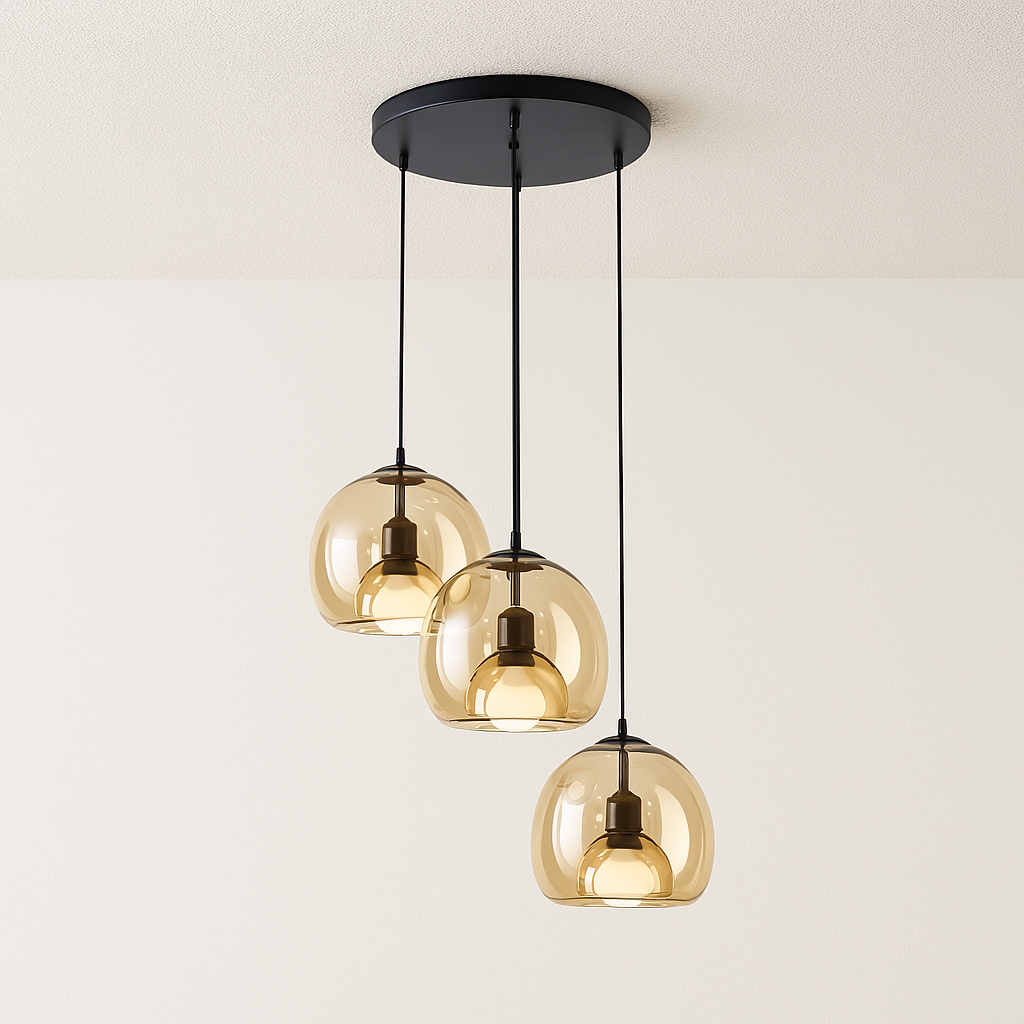Luminária Pendente Moderna Minimalista Vidro Chianca