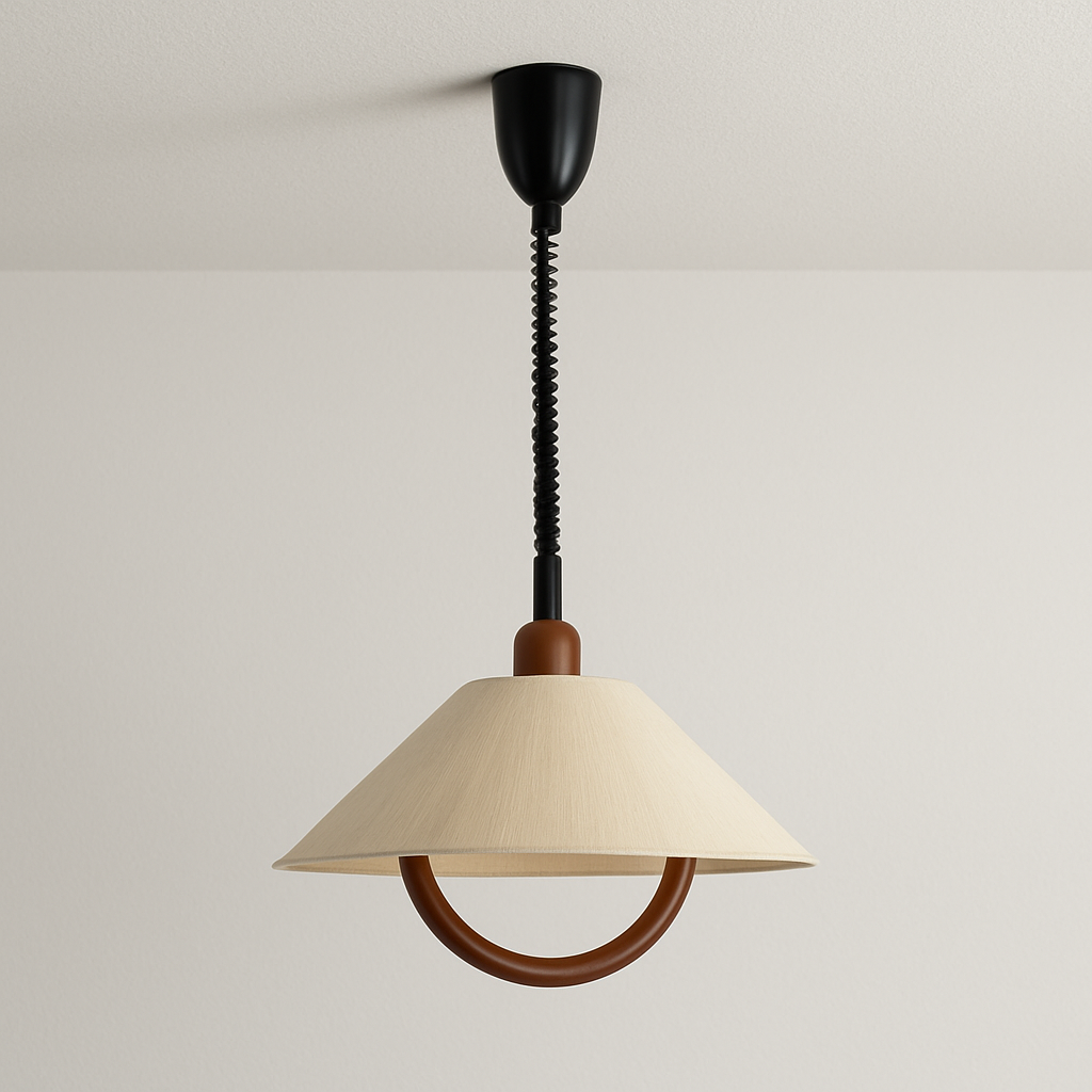Luminária Pendente Moderna Minimalista Tecido Maore