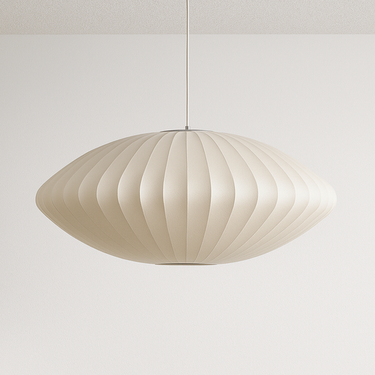Luminária Pendente Moderna Minimalista Tecido Pear Nilsen Barble