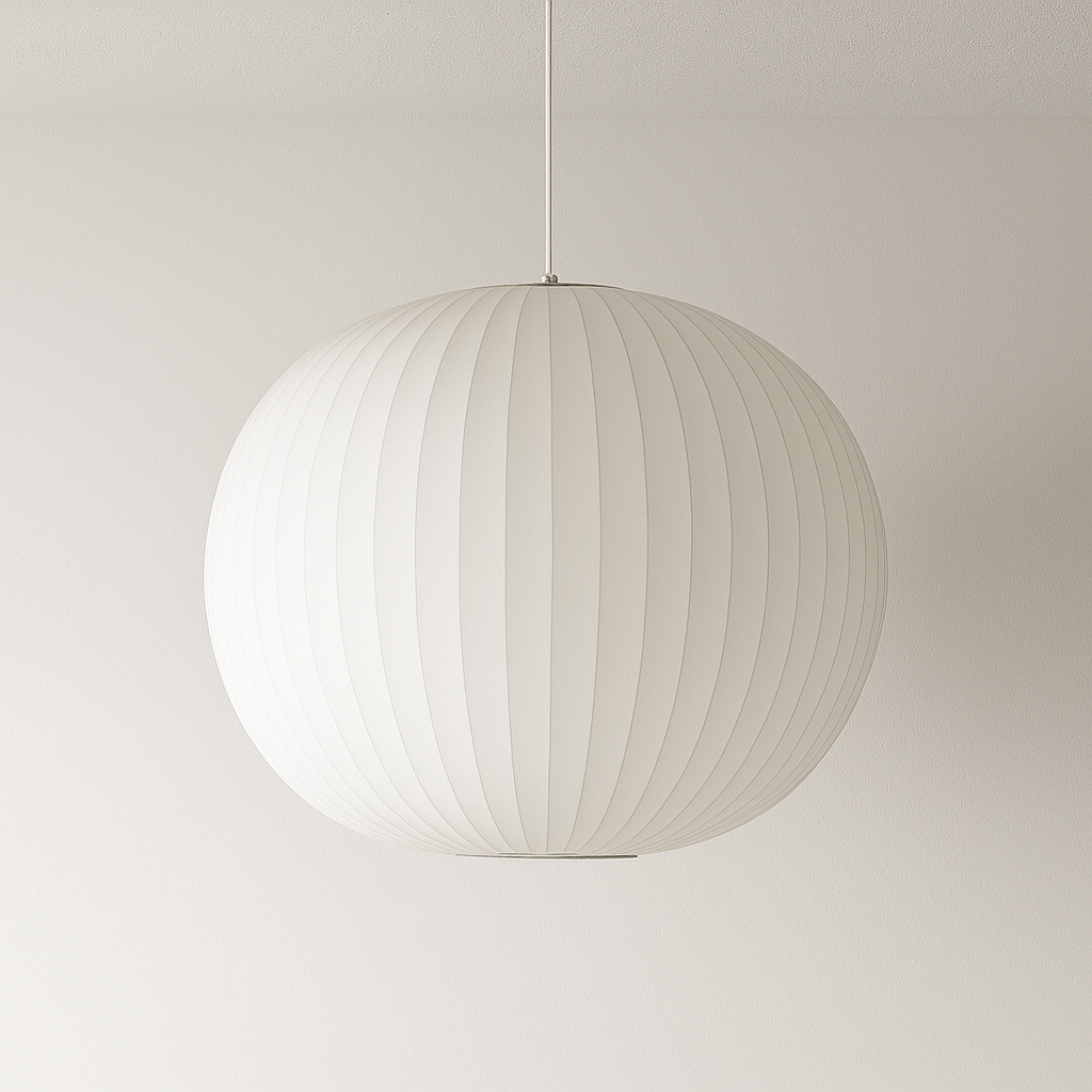Luminária Pendente Moderna Minimalista Tecido Pear Nilsen Barble