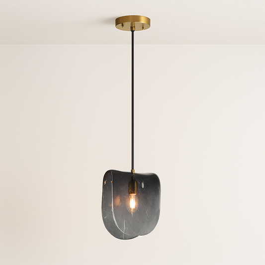 Luminária Pendente Moderna Minimalista Vidro Ilusion