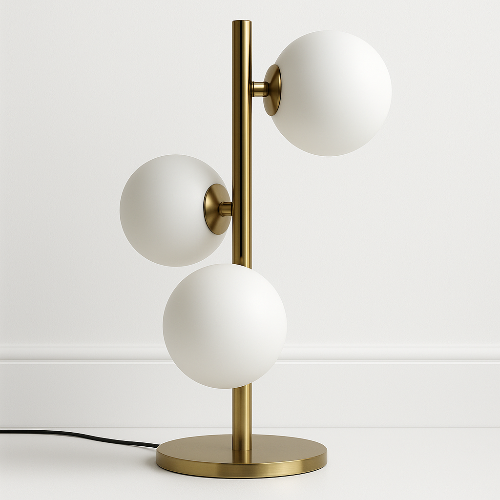 Luminária de Mesa Moderna Minimalista Globos de Vidro Dash