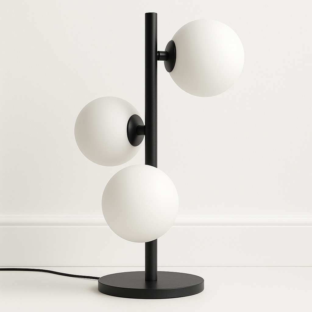 Luminária de Mesa Moderna Minimalista Globos de Vidro Dash