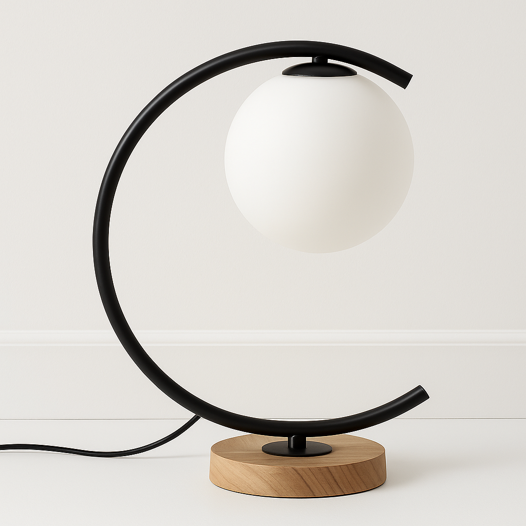 Luminária de Mesa Abajur Moderna Minimalista Moonlight