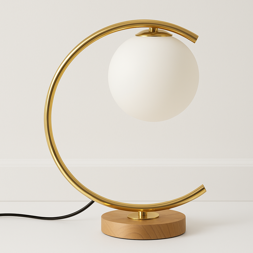 Luminária de Mesa Abajur Moderna Minimalista Moonlight