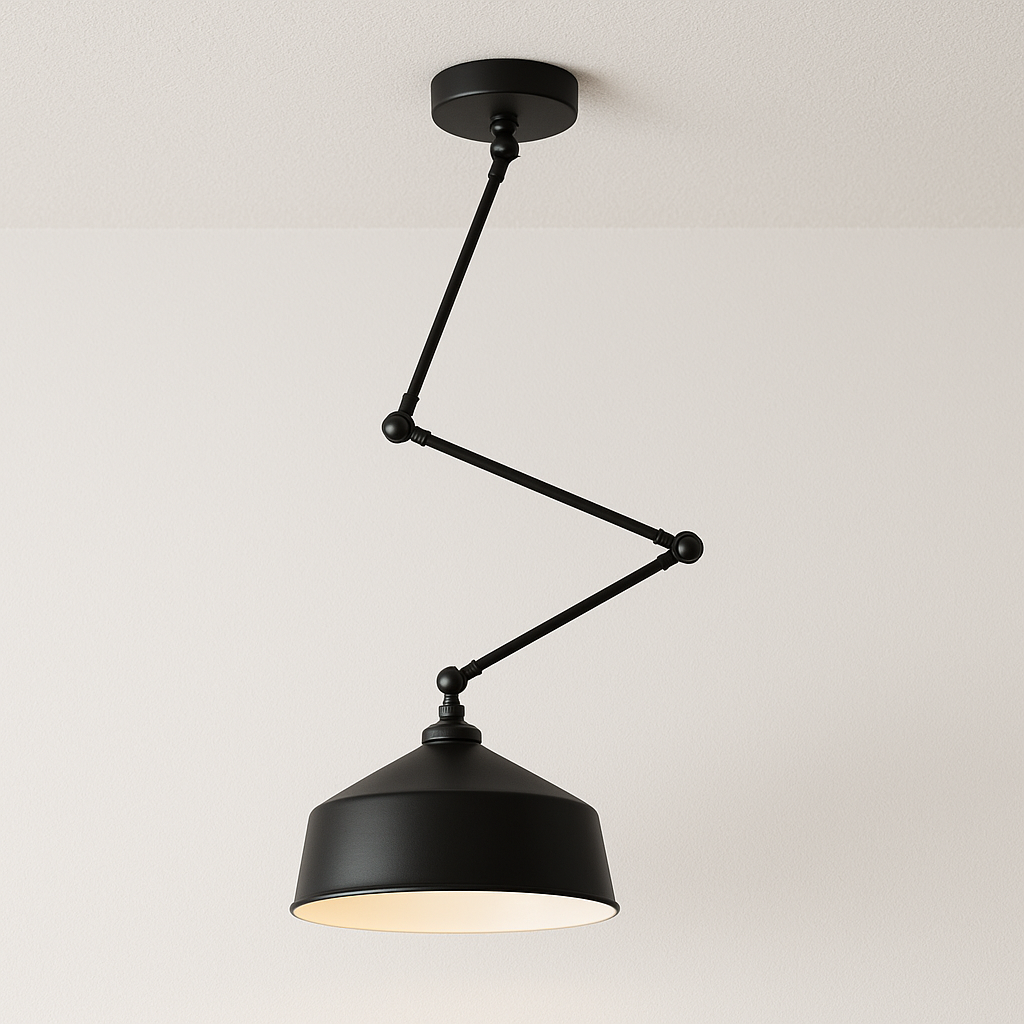 Luminária Pendente Moderna Industrial Articulada Doopa
