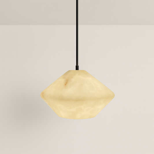 Luminária Pendente Moderna Minimalista Mármore Metal Hanila