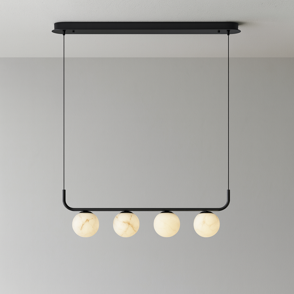 Luminária Pendente Moderno Minimalista Mármore Metal Kose