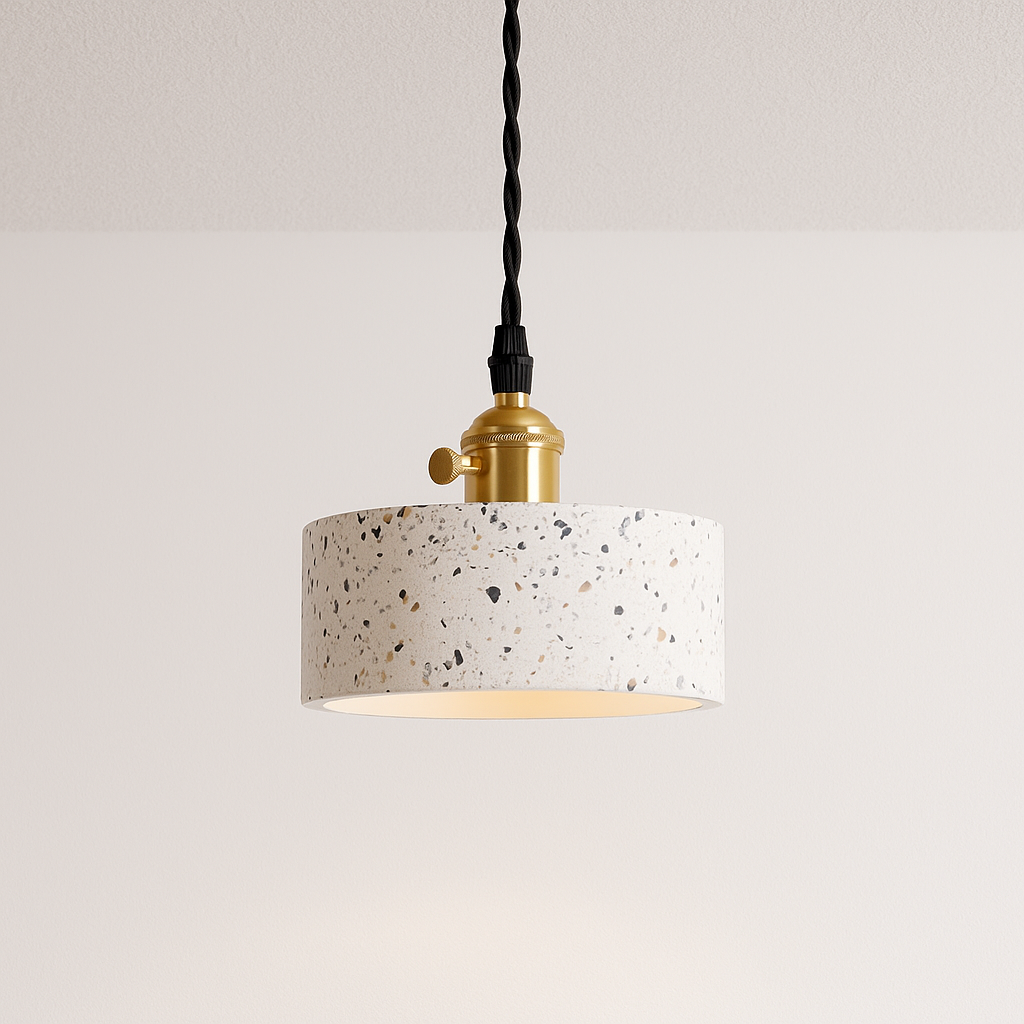 Luminária Pendente Moderna Industrial Retrô Granilite