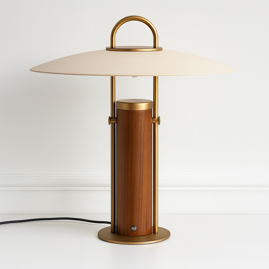 Luminária Abajur Moderna Minimalista Touch Metal Vidro Mataga