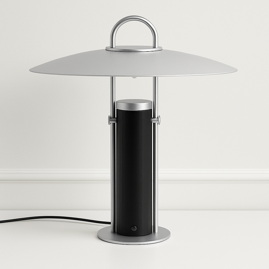Luminária Abajur Moderna Minimalista Touch Metal Vidro Mataga