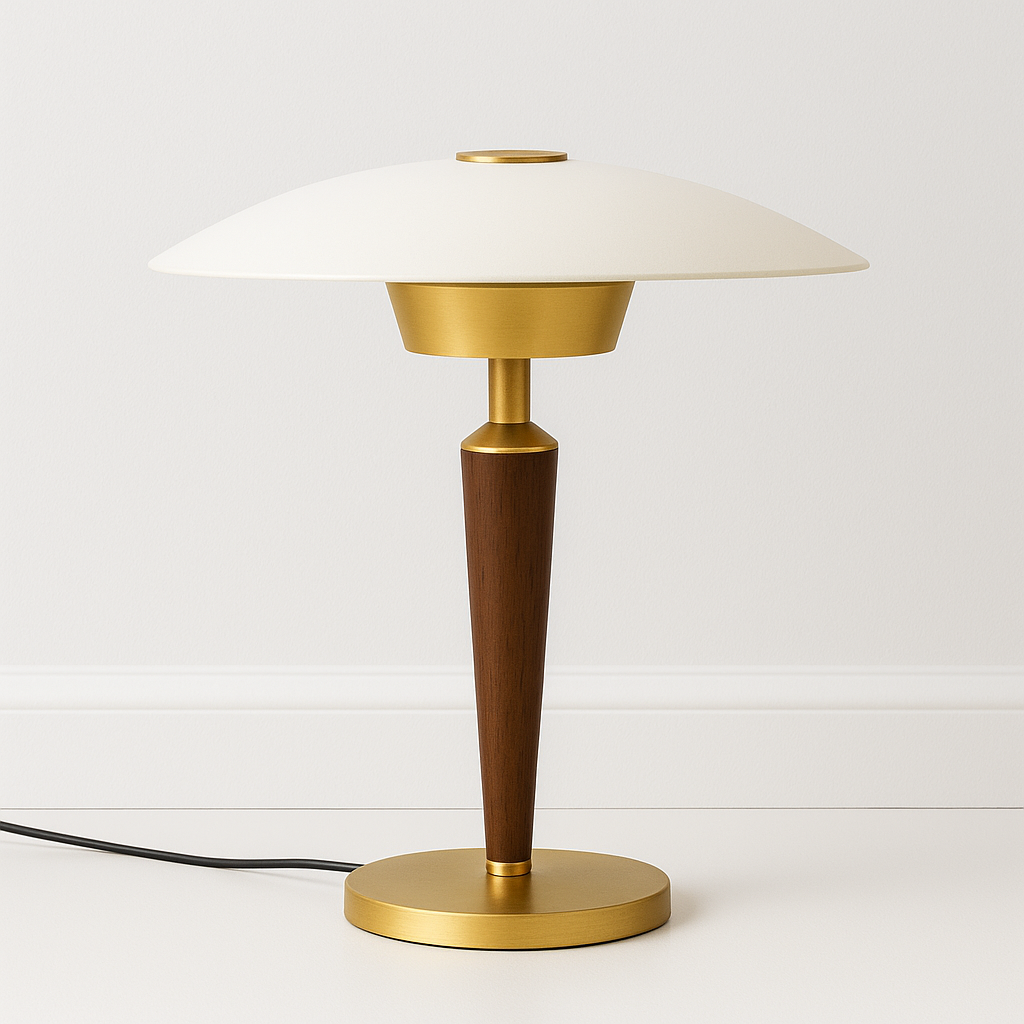 Luminária Abajur Moderna Minimalista Touch Metal Vidro Kukra
