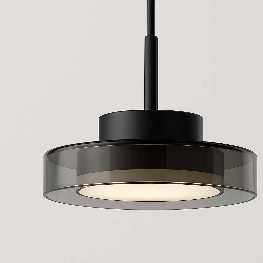 Luminária Pendente Moderna Minimalista Metal Vidro LED Lummi