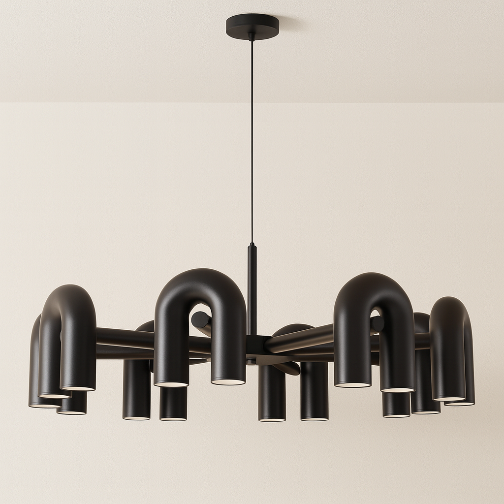 Luminária Pendente Moderna Minimalista Direcionável Articulado Redondo Metal LED Circus