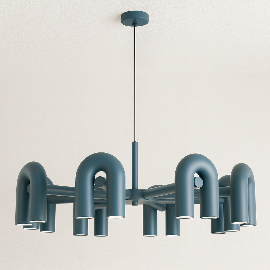 Luminária Pendente Moderna Minimalista Direcionável Articulado Redondo Metal LED Circus
