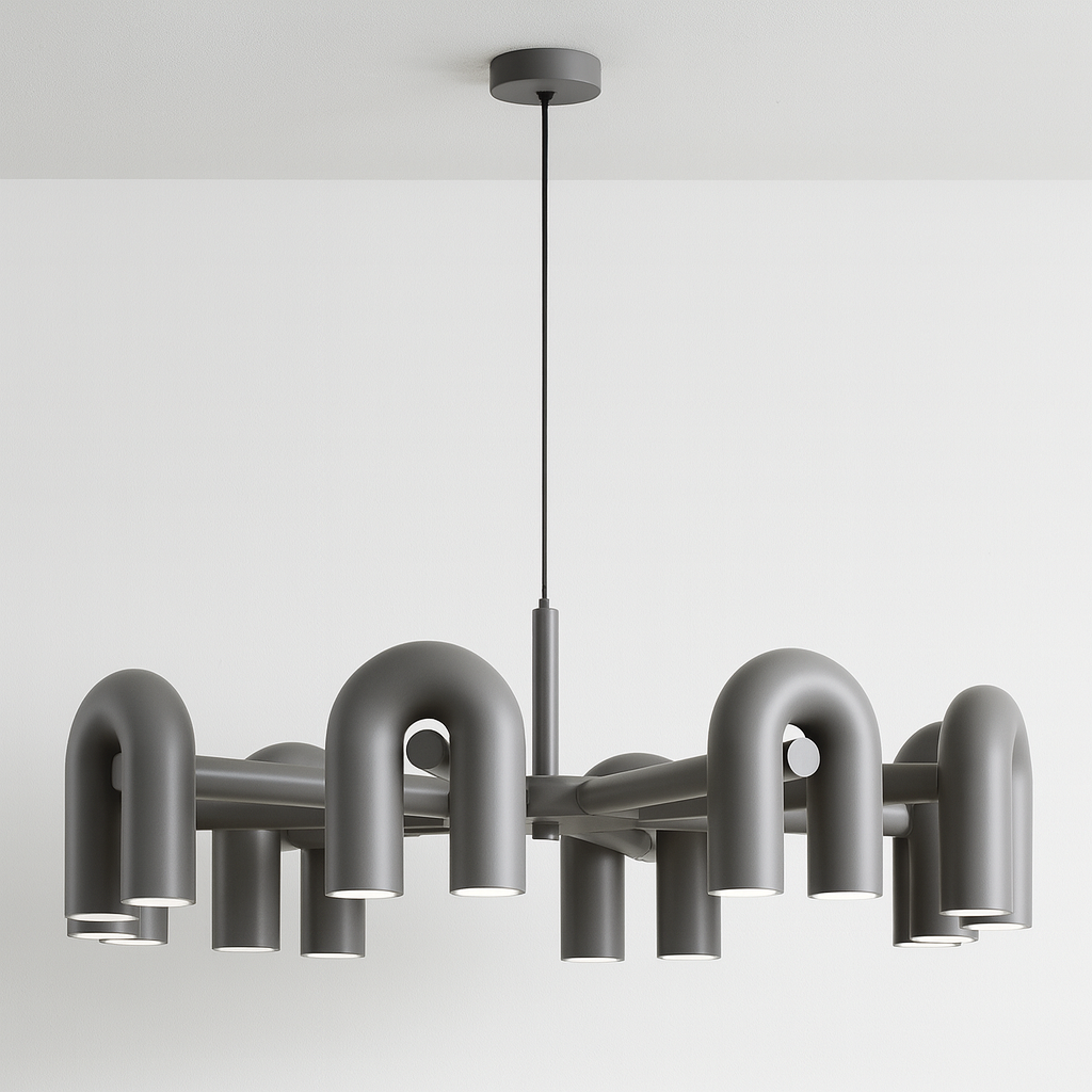 Luminária Pendente Moderna Minimalista Direcionável Articulado Redondo Metal LED Circus