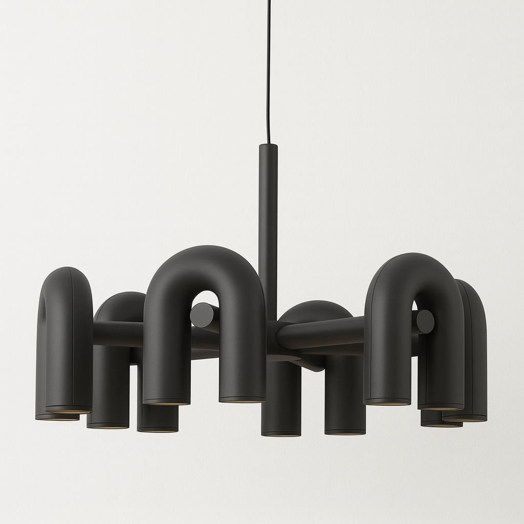 Luminária Pendente Moderna Minimalista Direcionável Articulado Redondo Metal LED Circus