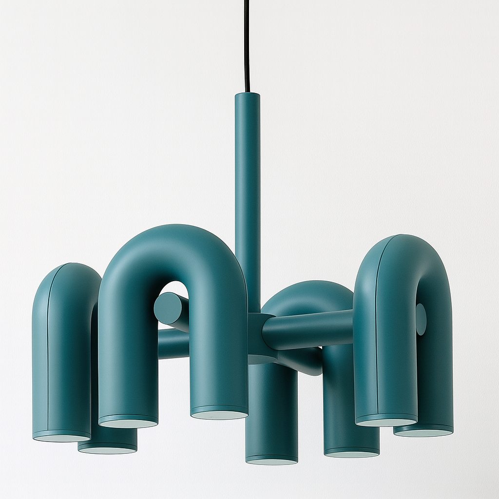 Luminária Pendente Moderna Minimalista Direcionável Articulado Redondo Metal LED Circus