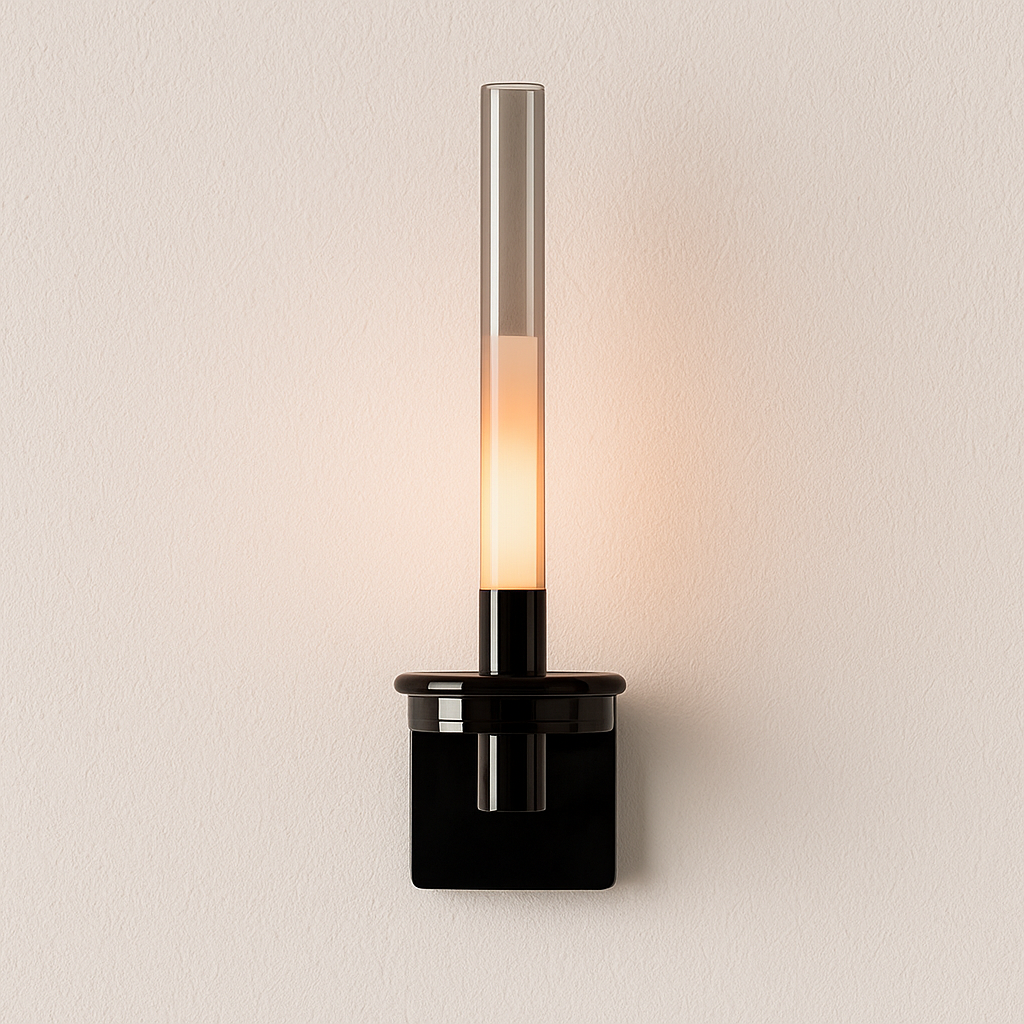 Luminária Arandela Moderna Minimalista LED Vidro Metal Hamezi