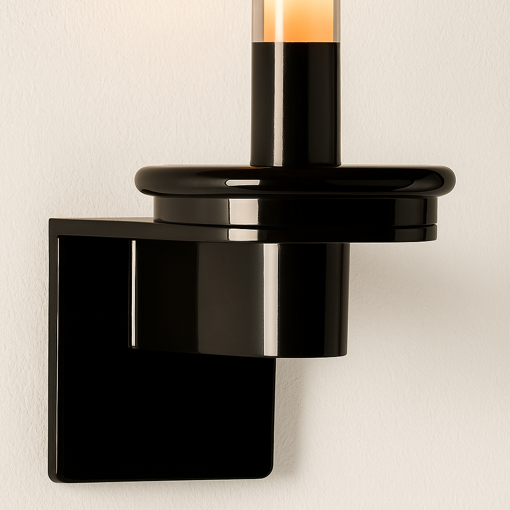 Luminária Arandela Moderna Minimalista LED Vidro Metal Hamezi