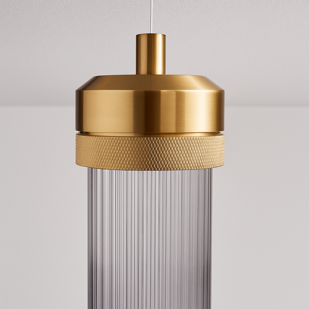 Luminária Pendente Moderna Minimalista LED Vidro Chel