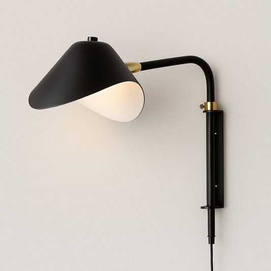 Luminária Arandela Moderna Minimalista Metal Articulada Navy