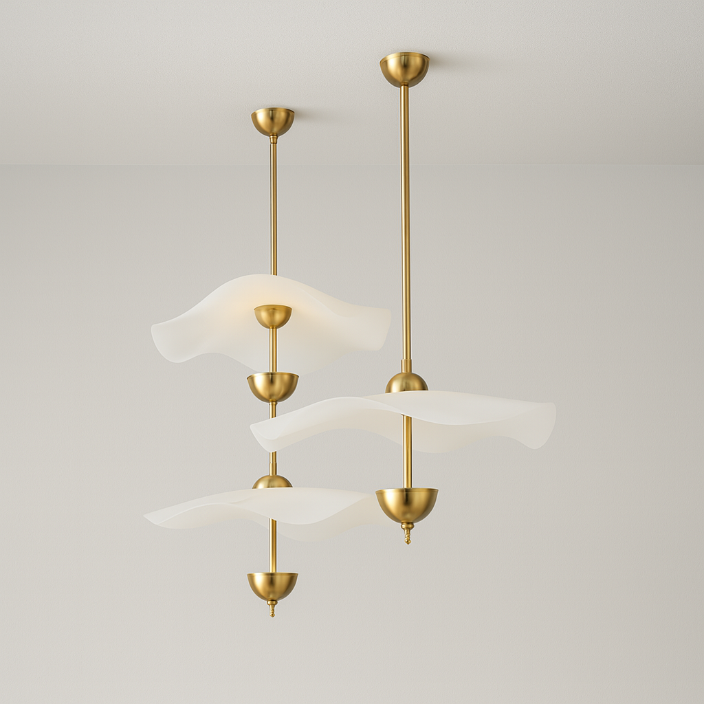Luminária Pendente Moderna Minimalista LED Acrílico Metal Toqualle