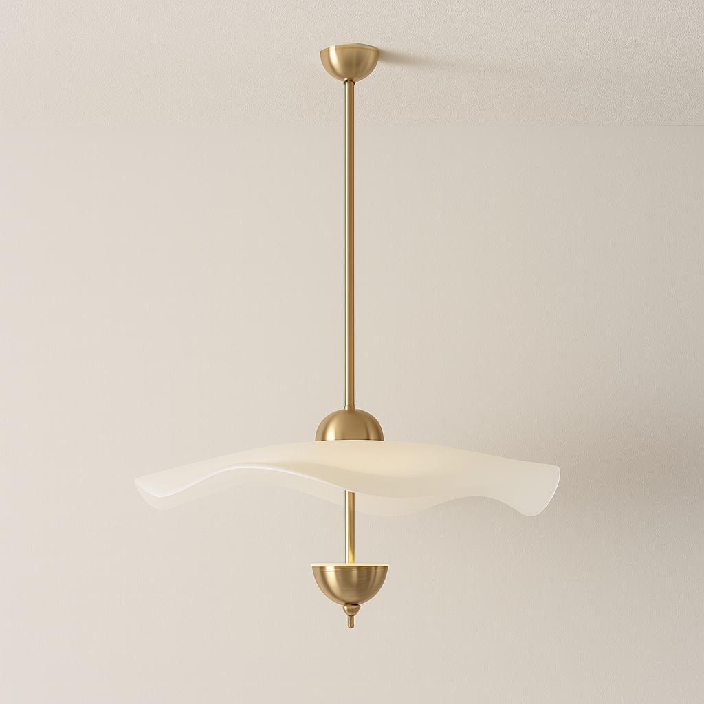 Luminária Pendente Moderna Minimalista LED Acrílico Metal Toqualle