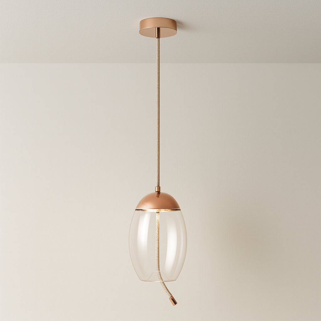Luminária Pendente Moderna Minimalista Bone