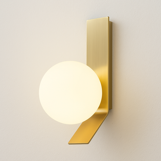 Luminária Arandela Moderna Minimalista Globo de Vidro Luxon