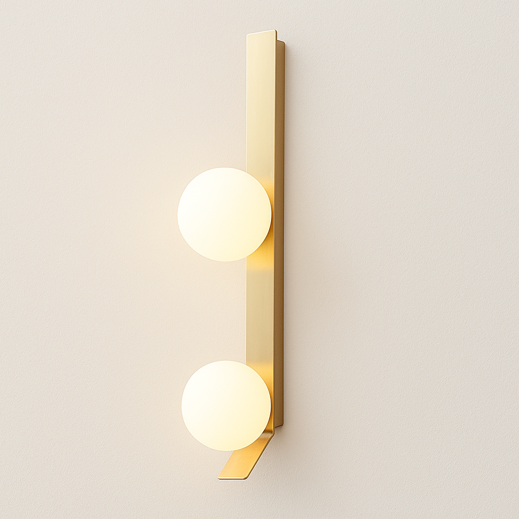 Luminária Arandela Moderna Minimalista Globo de Vidro Luxon