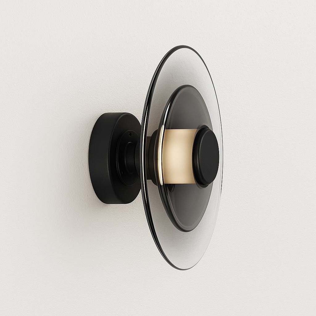 Luminária Arandela Moderna Minimalista LED Vidro Vetti