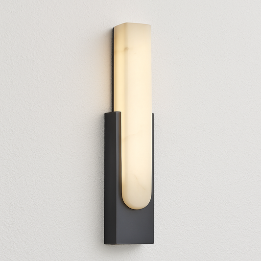 Luminária Arandela Moderna Minimalista LED Mármore Metal Lazerd