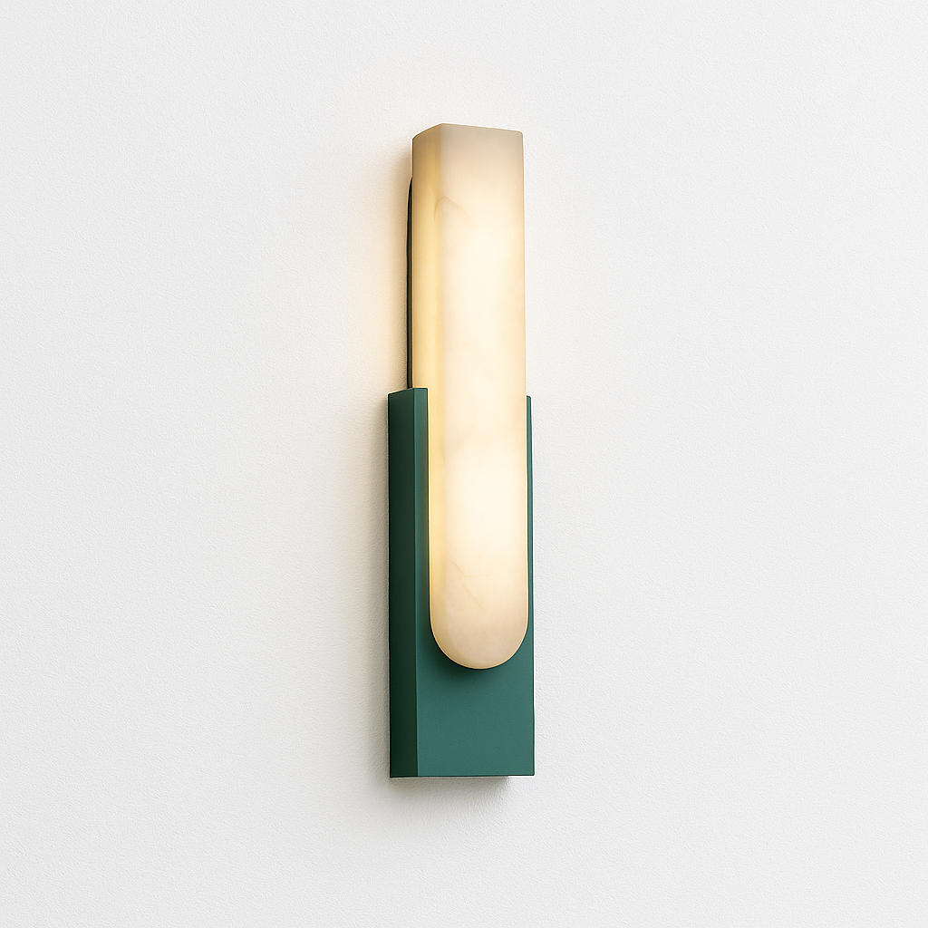 Luminária Arandela Moderna Minimalista LED Mármore Metal Lazerd