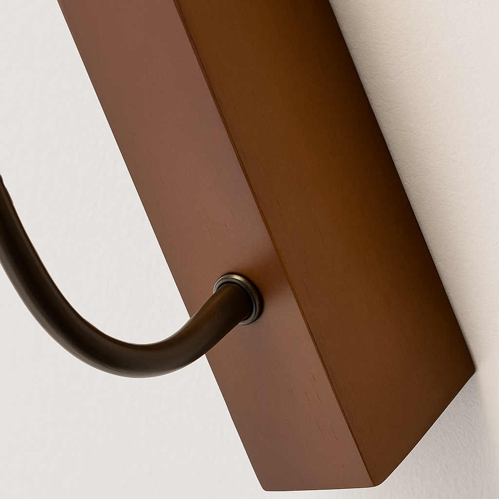 Luminária Arandela Moderna Minimalista LED Madeira Mármore Travertino Coelli