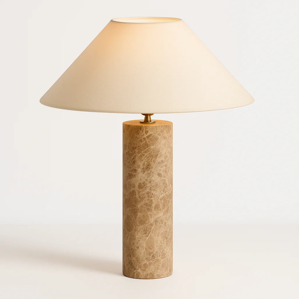Luminária de Mesa Abajur Moderna Minimalista Mármore Muá